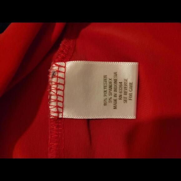 Roz & Ali 2X red stretch sleeveless top - Picture 4 of 5